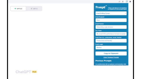Prompti - Chrome Extension
