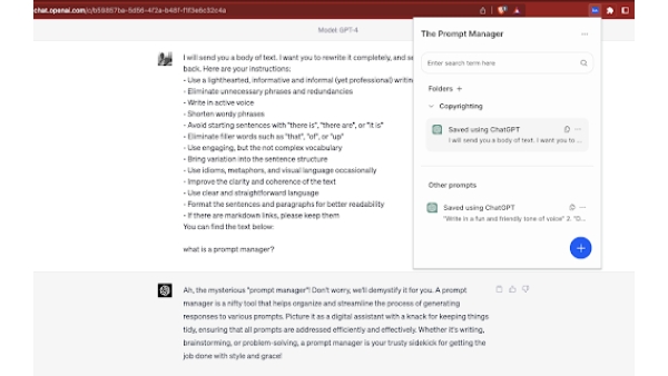Prompt-Manager.com - Chrome Extension