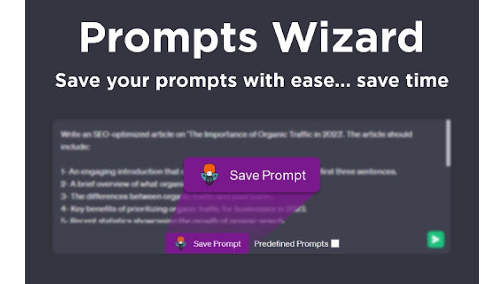 Prompts Wizard - Chrome Extension