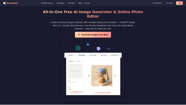 PromptWall：All-in-one AI Image Generator