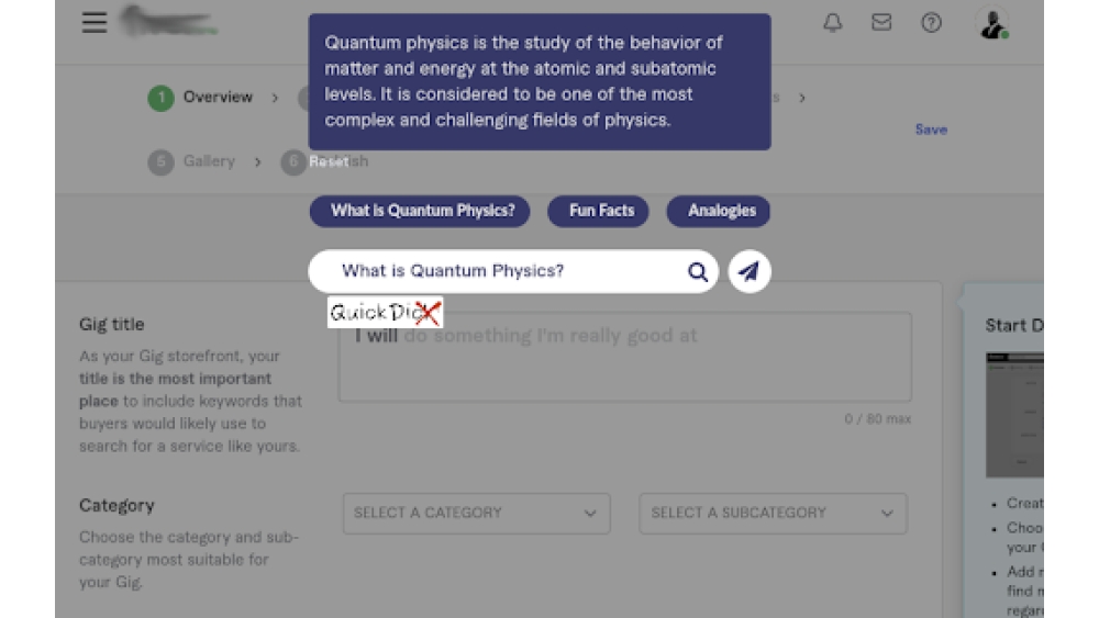 QuickDic AI - Chrome Extension