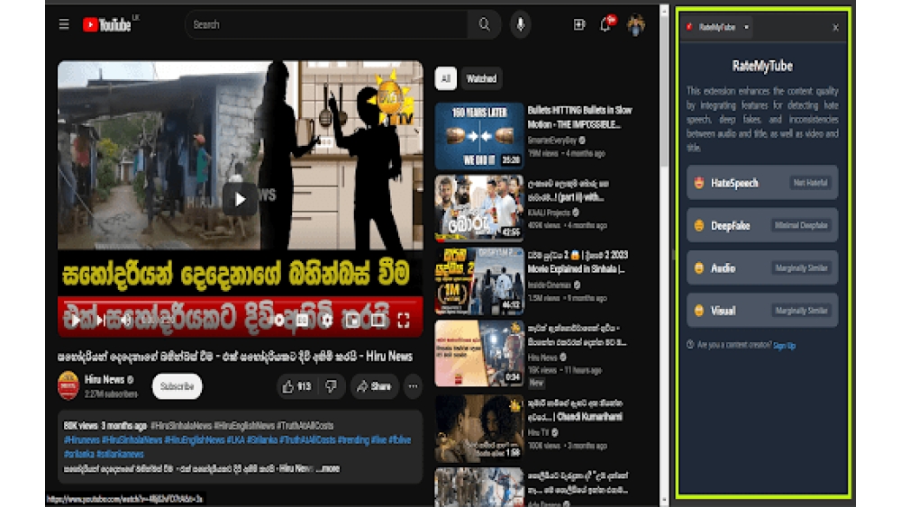 RateMyTube - Chrome Extension