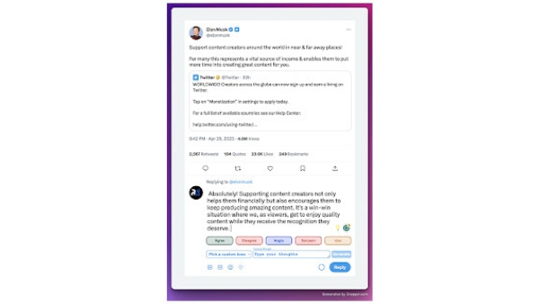 Reacti.ai - Chrome Extension