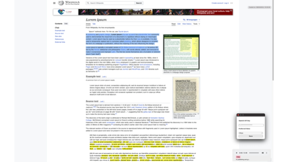 Read Aloud - Chrome Extension