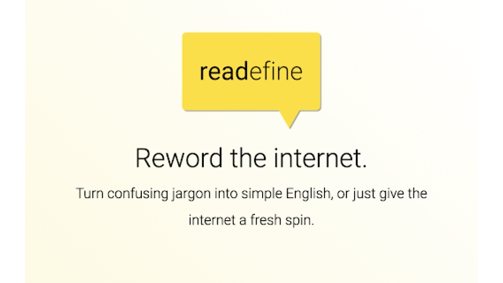 Readefine - Chrome Extension