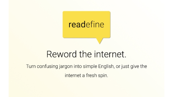 Readefine - Chrome Extension