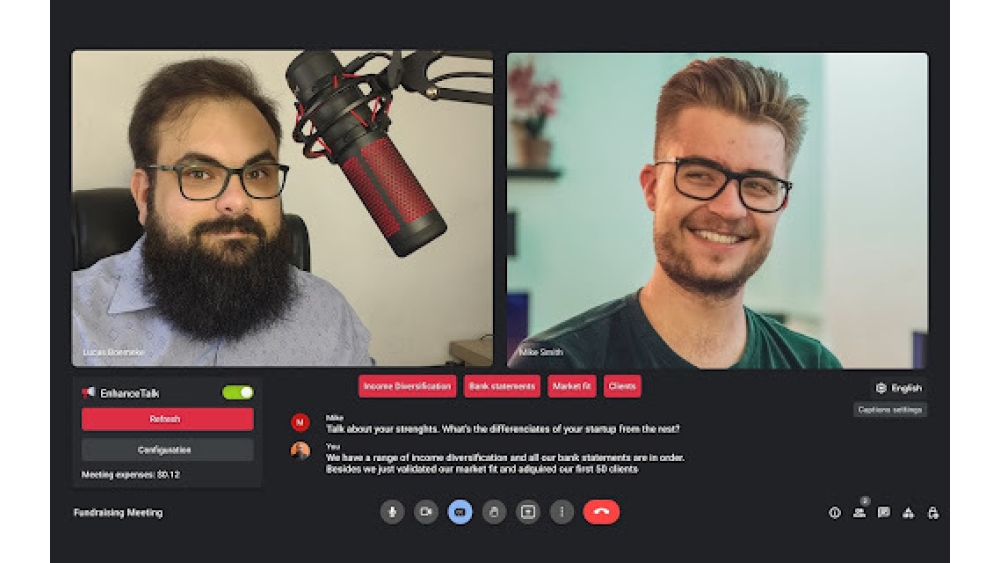 Real-time Transcription Analysis and Keyword Suggestion for Google Meet - Chrome Extension