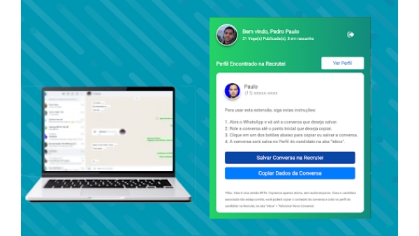 Recrutei Extension - Chrome Extension