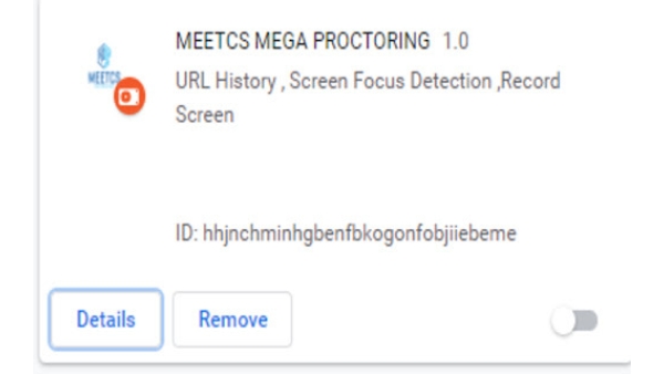 Remote Proctoring Solution - Chrome Extension