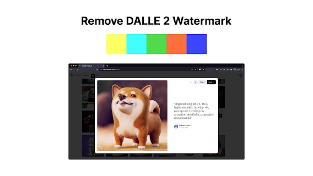 Remove DALLE 2™ Watermark - Chrome Extension
