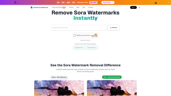 Remove Sora watermarks in 5 seconds – without quality loss