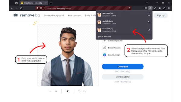 Remove.bg - Chrome Extension