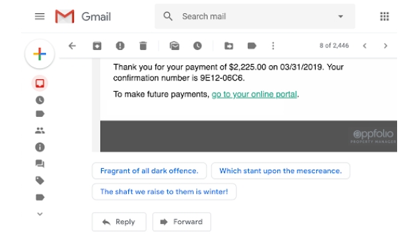 Replaces suggested replies on Gmail messages with poetic verse - Chrome Extension