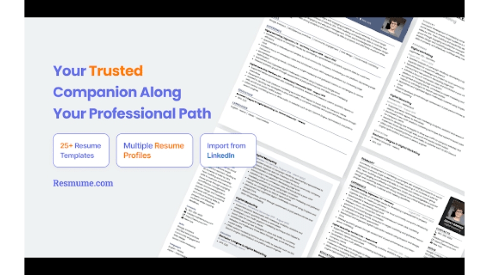 Resmume - Chrome Extension