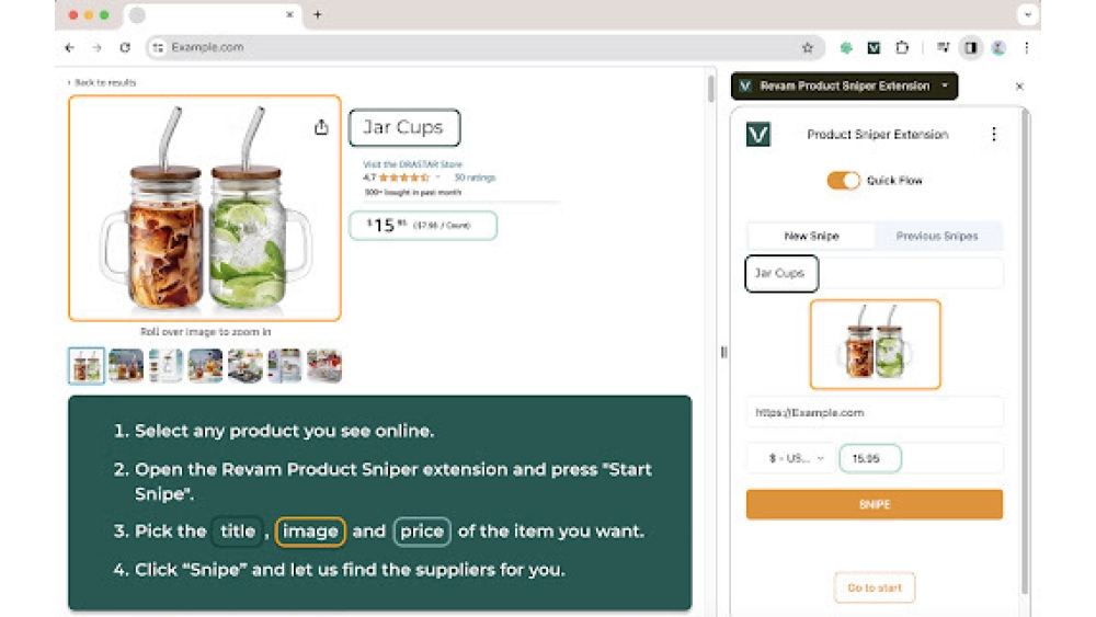 Revam Product Sniper - Chrome Extension