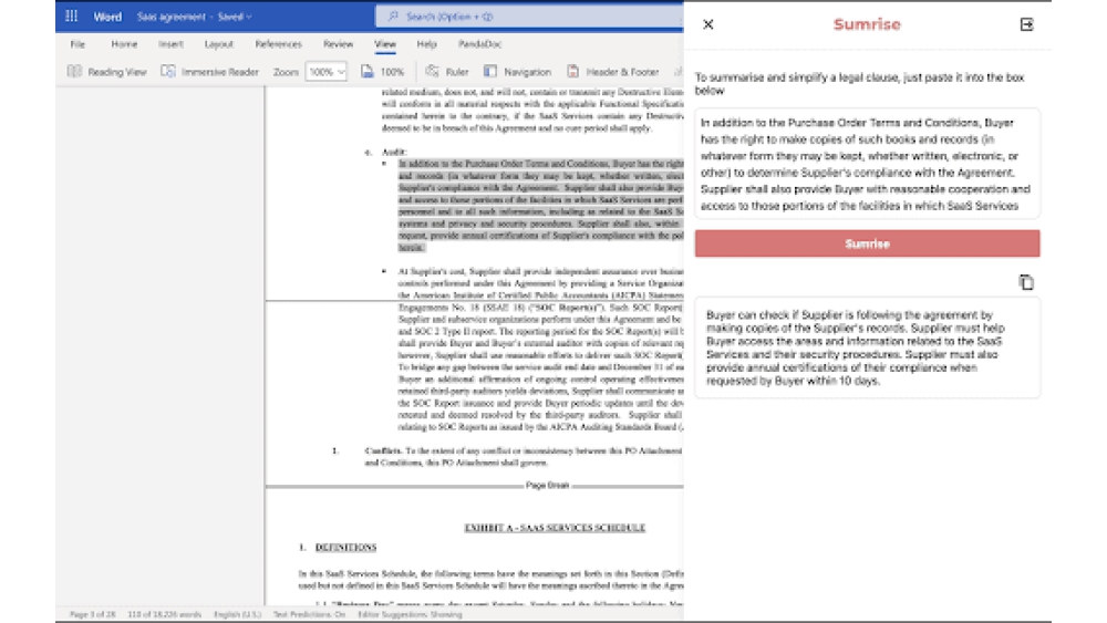 Review.legal - Chrome Extension