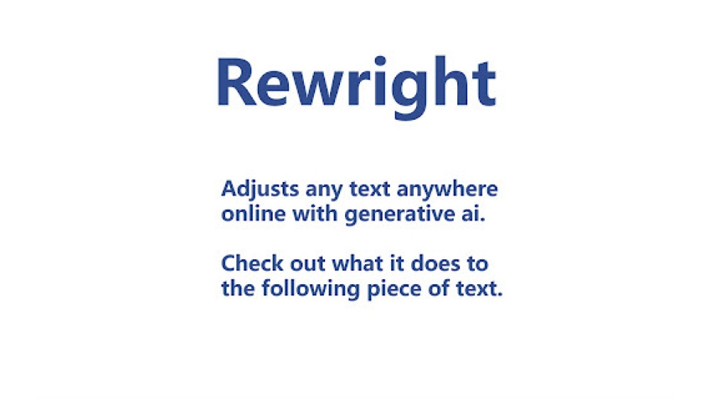 Rewright - Chrome Extension