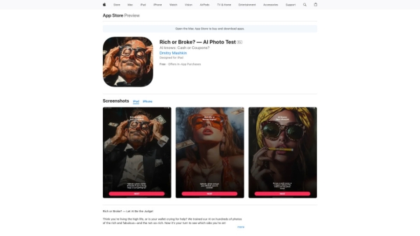 Rich or Broke? — AI Photo Test