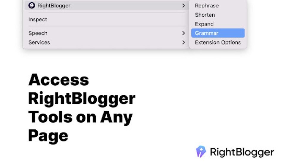 RightBlogger - Chrome Extension