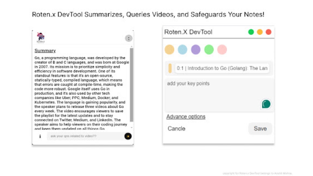 Roten.X DevTool - Chrome Extension