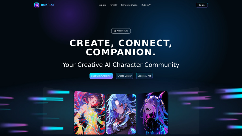 Rubii: AI Character Community