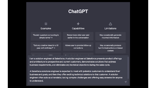 Salesforce SE's using Chat GPT! - Chrome Extension