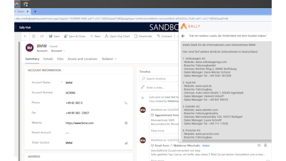 Sally SalesAI - Chrome Extension