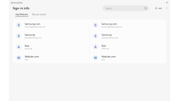 Samsung Pass - Chrome Extension