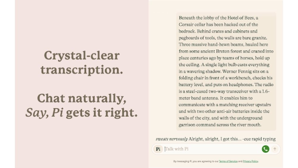 Say, Pi - Chrome Extension