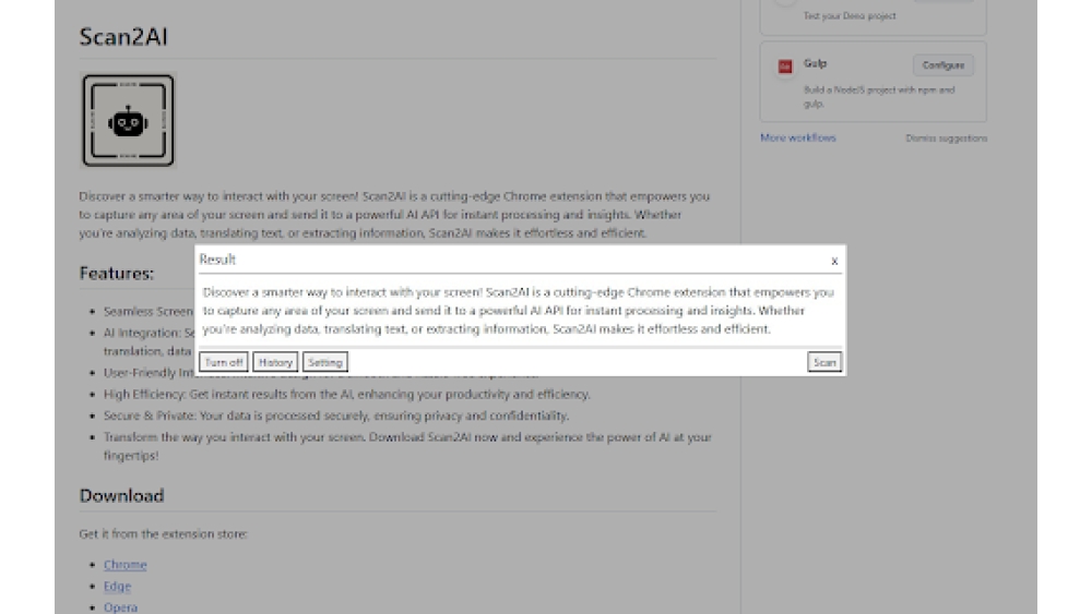 Scan2AI - Chrome Extension