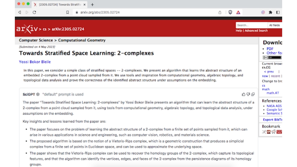 SciGPT - Chrome Extension