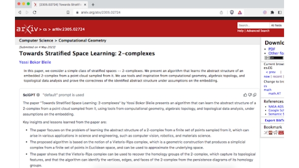 SciGPT - Chrome Extension