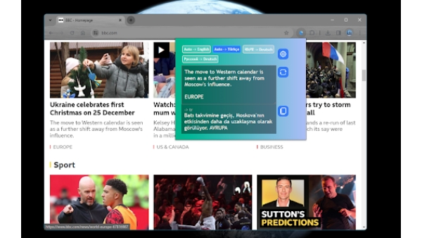 SEA Translator - Chrome Extension