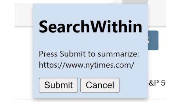 SearchWithin - Chrome Extension