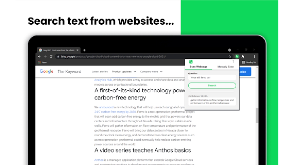 Semantic Search Extension - Chrome Extension