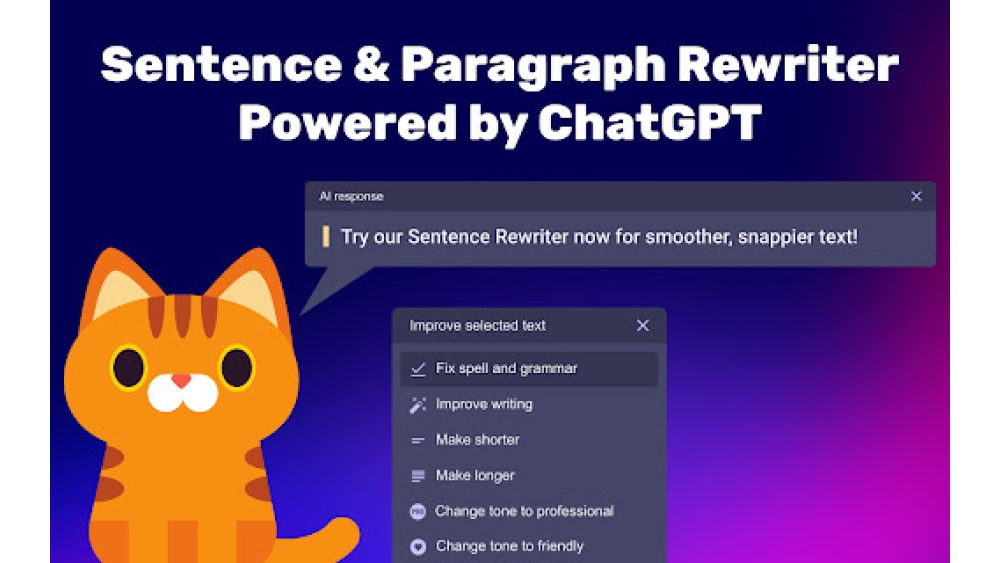 Sentence Rewriter Chrome extension - Chrome Extension