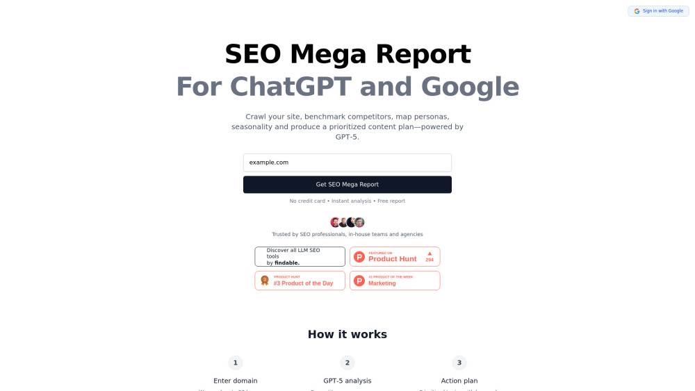 SEO Mega Report