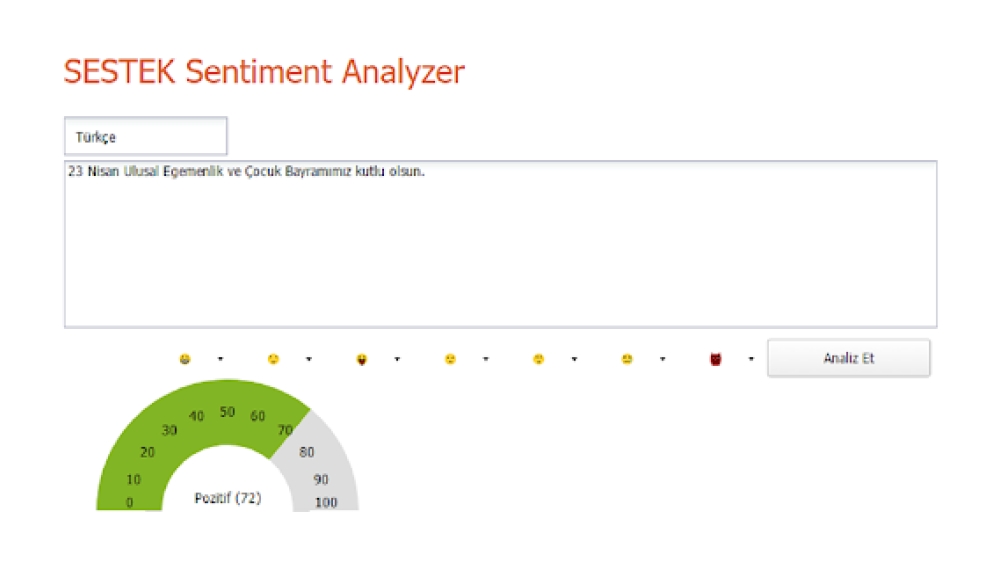 SESTEK Sentiment Analyzer - Chrome Extension