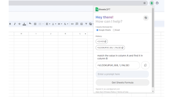 SheetsGPT - Chrome Extension