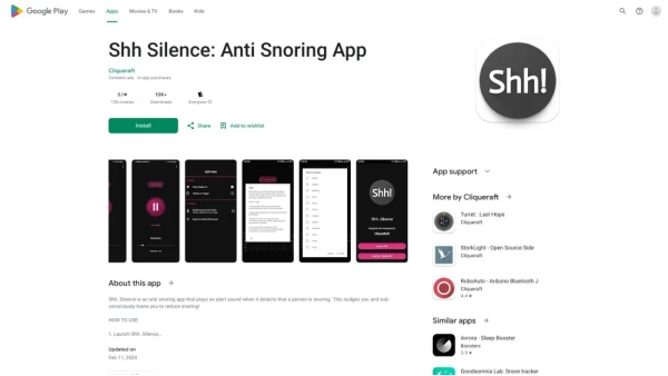 Shh.. Silence: Anti Snoring App