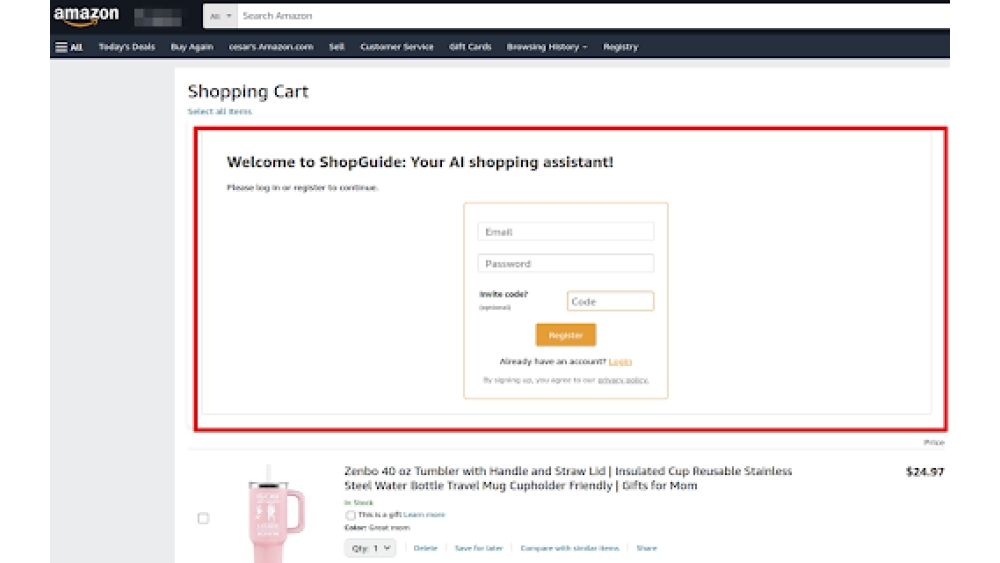 ShopGuide - Chrome Extension