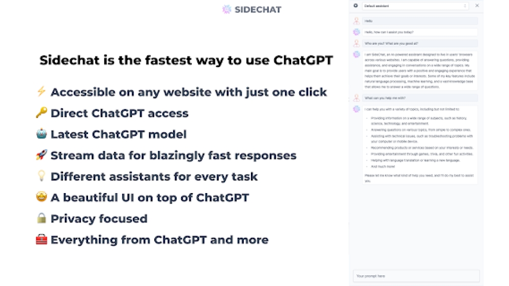 Sidechat - Chrome Extension