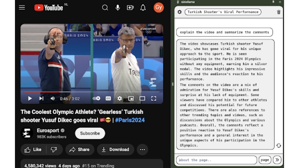 Sidellama - Chrome Extension