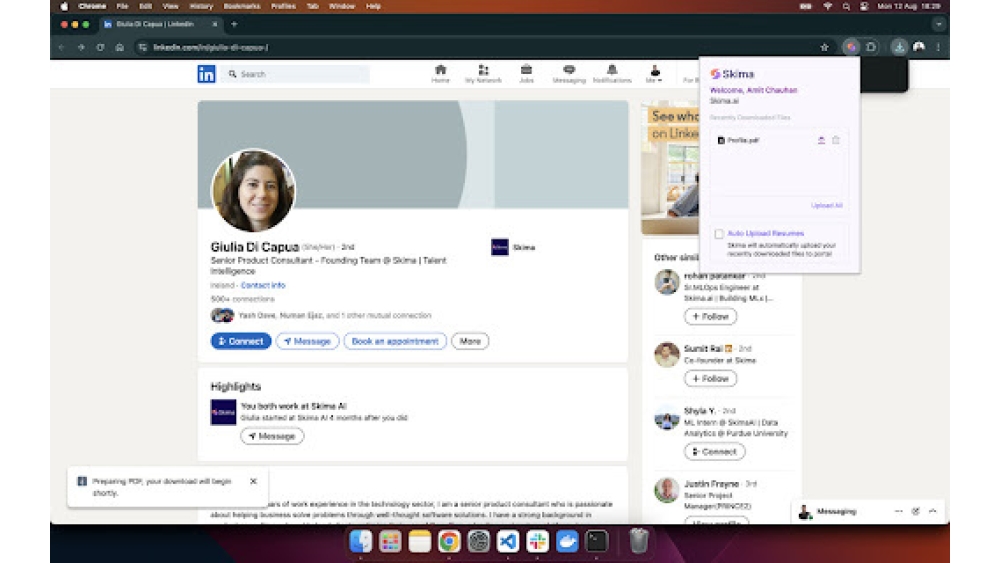 SKIMA - Chrome Extension