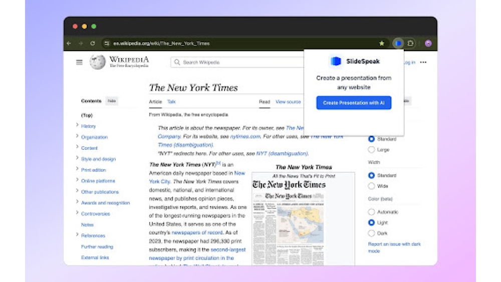 SlideSpeak - Chrome Extension