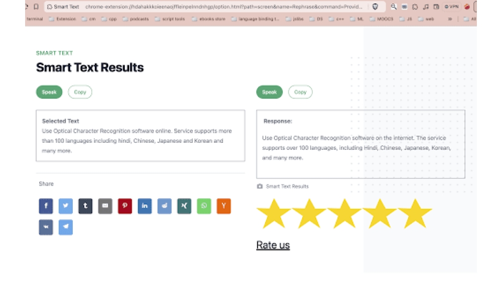 Smart Text - Chrome Extension