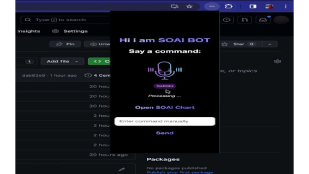 SOAI voice control extension - Chrome Extension