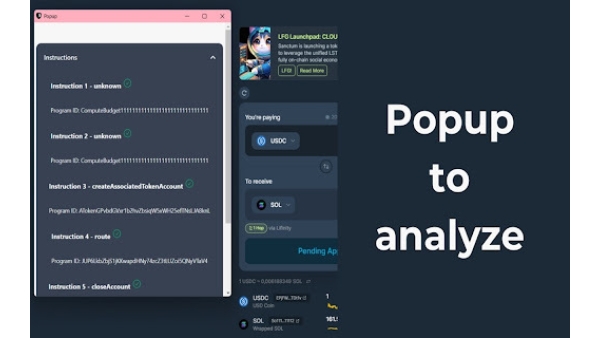 Solana Transaction Analyzer with AI - Chrome Extension