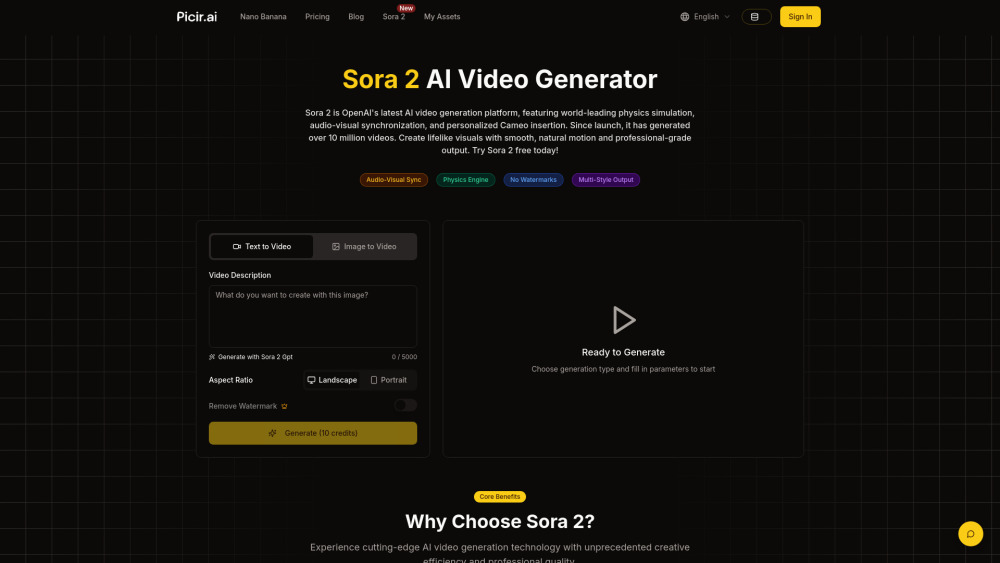 Sora 2 AI Video Generator