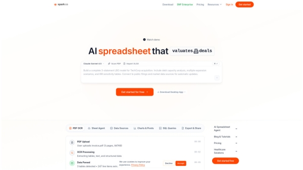 Sparkco AI Spreadsheet Agent
